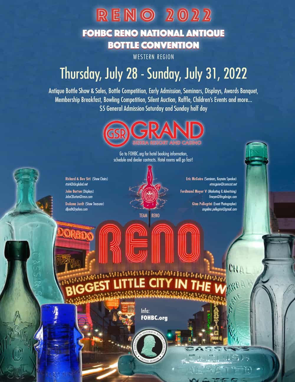 FOHBC Reno 2022 National Antique Bottle Convention