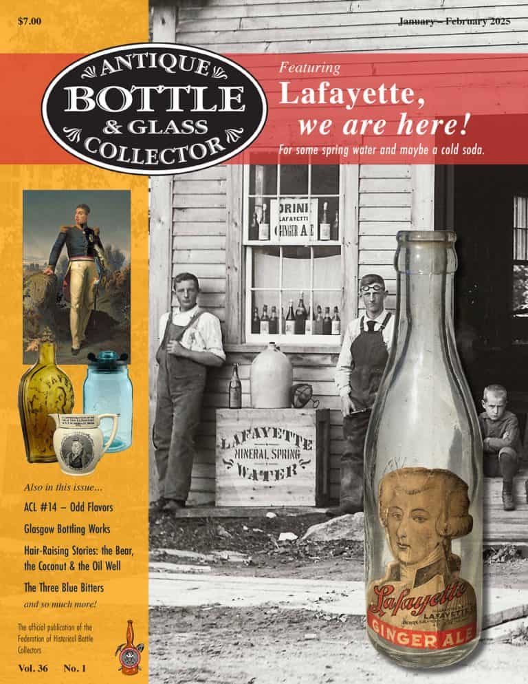 Antique Bottle & Glass Collector: January - February 2024 Cover